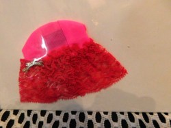 1552 BARBIE SILVER N SATIN SEARS  68 PINK LACE NYLON HALF SLIP,  SILVER  BELT OR HOT PINK TALKING TOP choice
